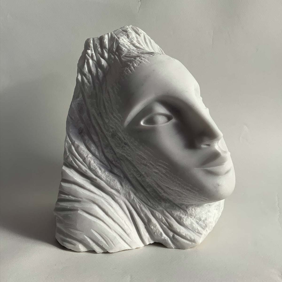 Venere del Segno - Carrara marble sculpture by Rando Paola - Fp Art Online