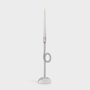 Venetian Knot - Mouth-blown Murano glass candlestick holder by Aina Kari - Fp Art Online