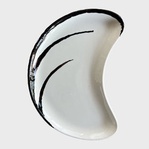 "Vertigo" Lunette, Handmade ceramic plate by La Falce Giovanna - Fp Art Online
