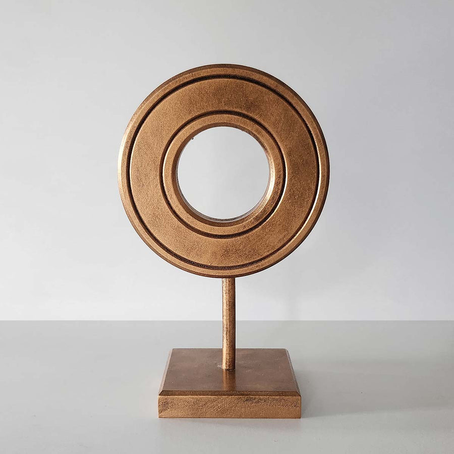 Bronze Shields - Handmade shelf sculptures in timber by Fp Art Collection - Fp Art Online