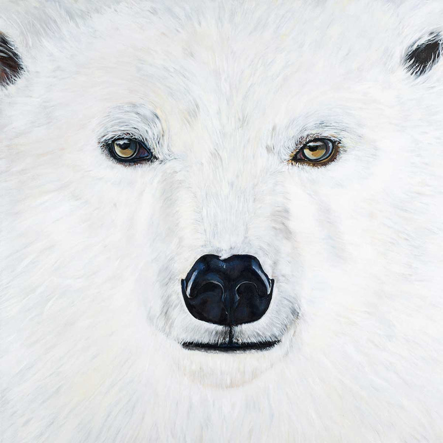 Bianco - Oil painting on canvas by Chiusano Carla - Fp Art Online