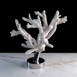 Branche De La Mer - "Branch" coral on a stainless steel frame by Maritime Objects - Fp Art Online