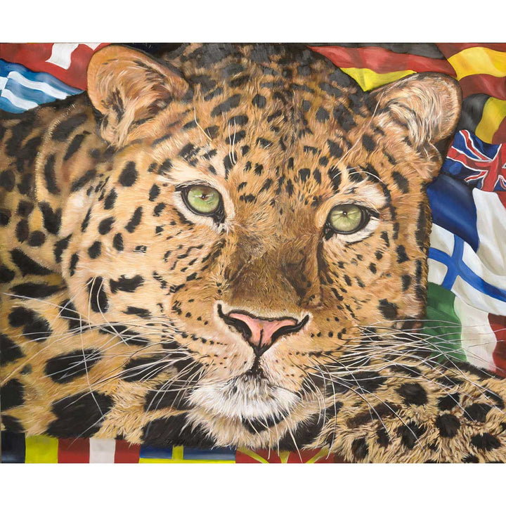 Celebrating Diversity #3 - Oil painting on canvas by Chiusano Carla - Fp Art Online