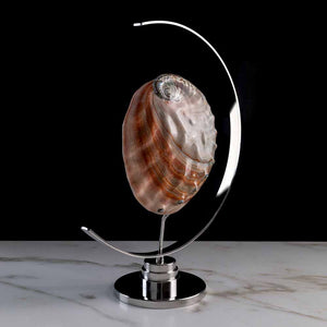 Coin De Lune - "Haliotis Rufescens" shell on a stainless steel frame by Maritime Objects - Fp Art Online