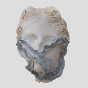 Come tu mi Vuoi #3 - Porcelain sculpture, moulding for the face and manual for leaf elements by Amedeo Annalia - Fp Art Online
