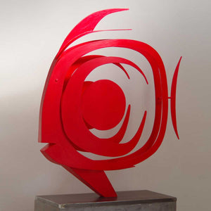 Eclipse 1 - Steel sculpture by Cubeddu Giorgio - Fp Art Online