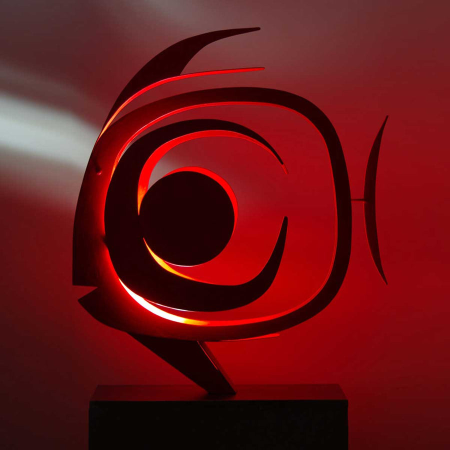 Eclipse 1 - Steel sculpture by Cubeddu Giorgio - Fp Art Online