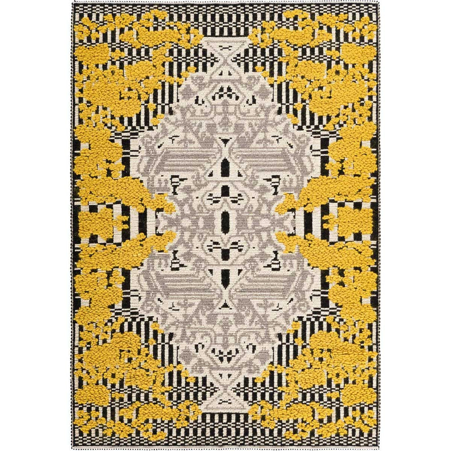Giardino Fiorito #1 - 80% wool carpet by Mariantonia Urru - Fp Art Online