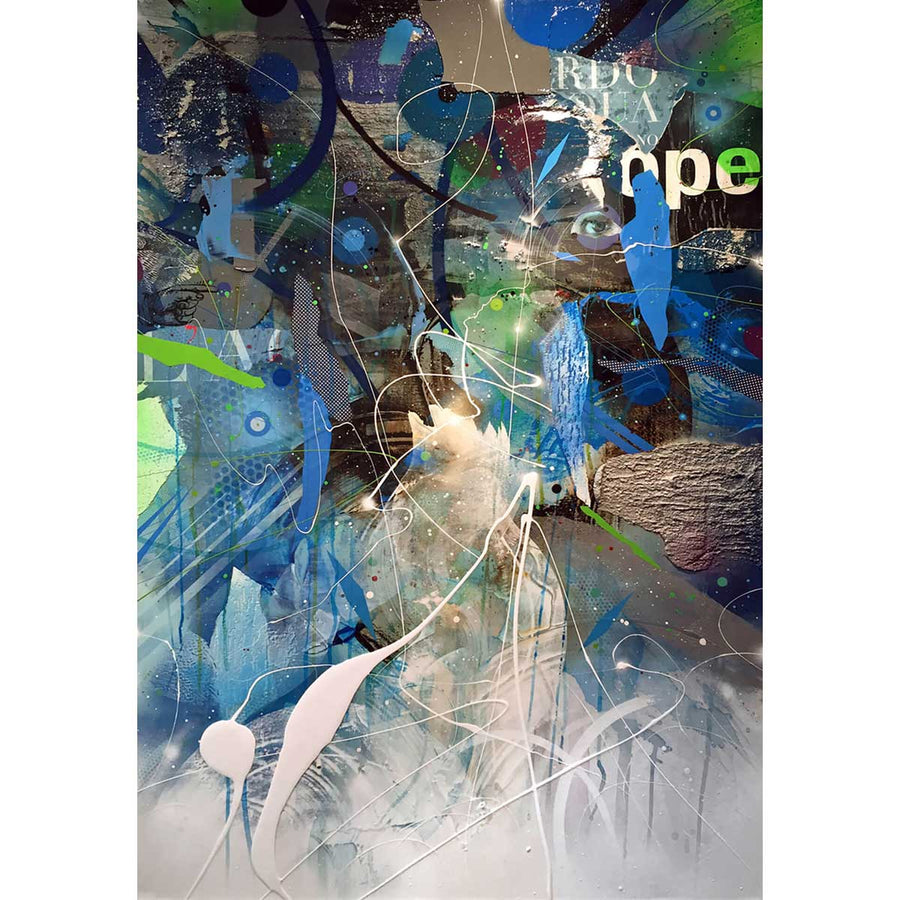Hope - Mixed media on canvas by Kay One - Fp Art Online