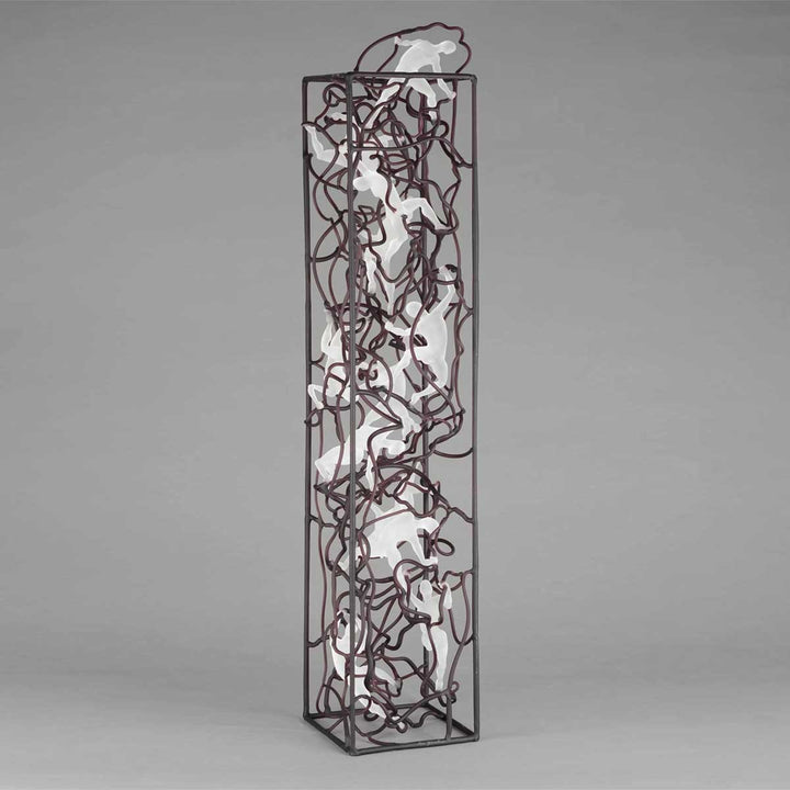 Human Tower Aquarium - Soft glass flamework sculpture by Bonaventura Mauro - Fp Art Online