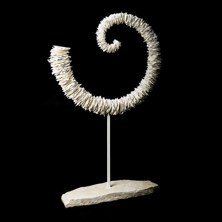 Involution - Unglazed porcelain sculpture by Battista Emanuela - Fp Art Online