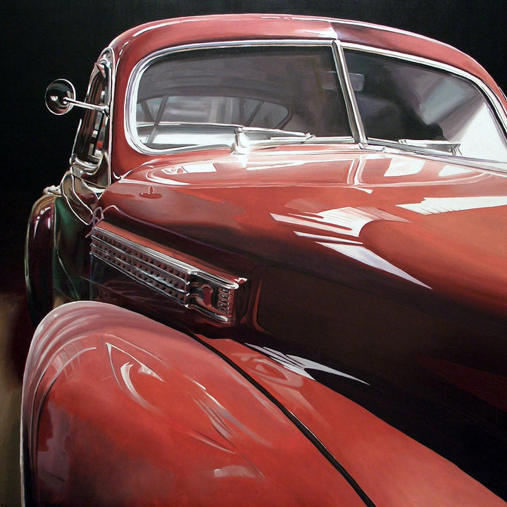 Old Front Caddy - Oil paint on canvas by Mini Daniele - Fp Art Online