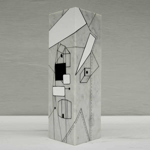 Re-imagine the City Part III - Acrylic on marble sculpture by Huertas Lorena - Fp Art Online