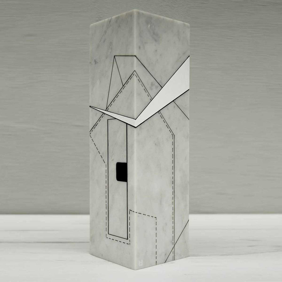 Re-imagine the City Part III - Acrylic on marble sculpture by Huertas Lorena - Fp Art Online