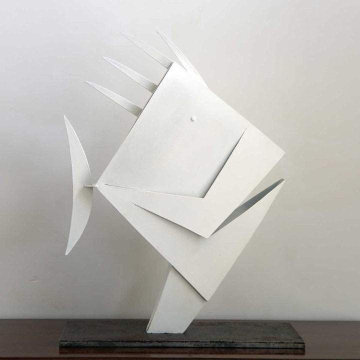 Abyssys - Steel sculpture by Cubeddu Giorgio - Fp Art Online