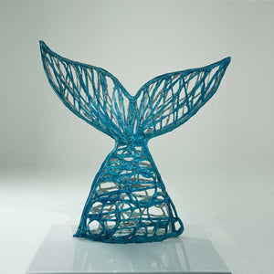Amana - Recycled fabric, resin and acrylic sculpture by Superfluoo - Fp Art Online