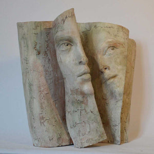 Another Vision - Terracotta sculpture by Grizi Paola - Fp Art Online