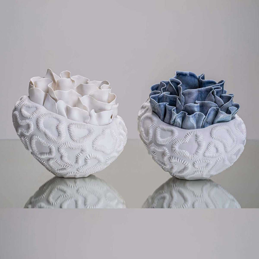 Antholia - Handmade porcelain sculpture by FOS Ceramics - Fp Art Online