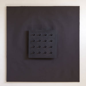 Black Flower - Steel plate on canvas by Cubeddu Giorgio - Fp Art Online