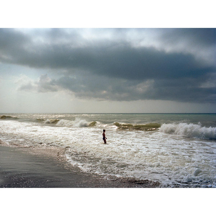 Boy on the beach - Analogue photography, fine art digital print by Alzati Fabrizio - Fp Art Online