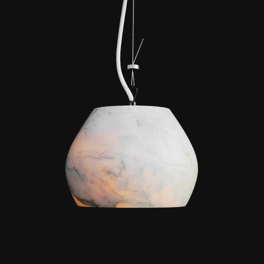 Charlotte Pendant Lamp - White Carrara veined marble by Up Group - Fp Art Online
