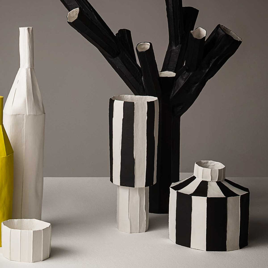 Coppa Ninfea Tall - Paper clay ceramic vase by Paronetto Paola - Fp Art Online