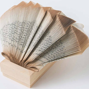Wig Newton - Paper sculpture made out of old folded books by Crizu - Fp Art Online