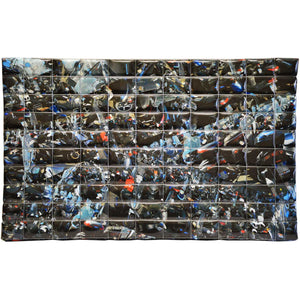 Dante Square - Canvas, foam rubber, printed plastic sheet, mesh by Profumo Marina - Fp Art Online