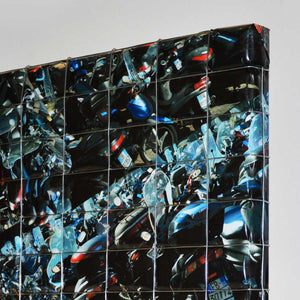 Dante Square - Canvas, foam rubber, printed plastic sheet, mesh by Profumo Marina - Fp Art Online