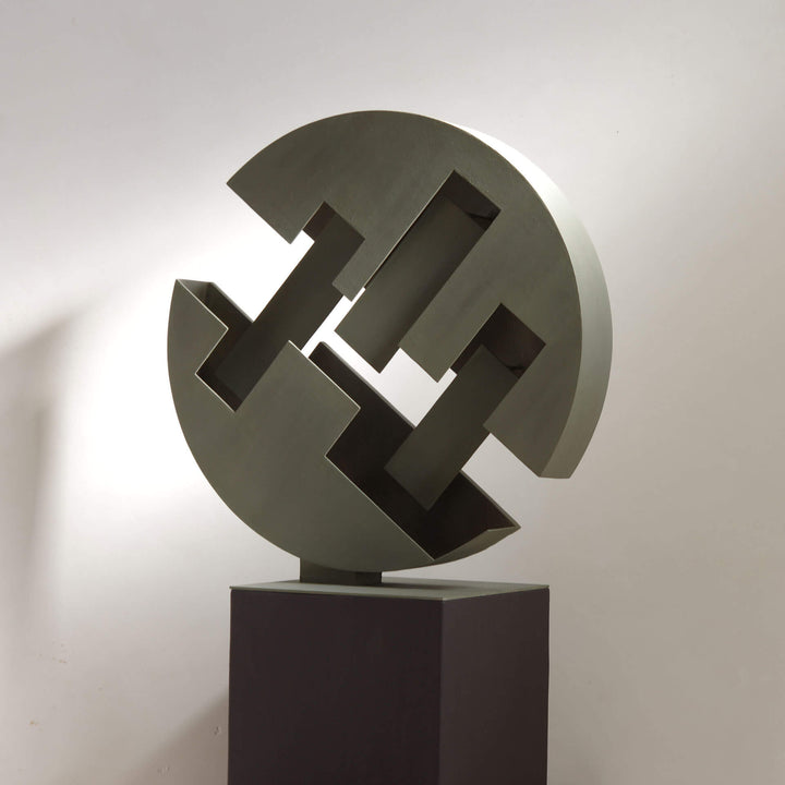 Deep Space - Circular steel sculpture by Cubeddu Giorgio - Fp Art Online