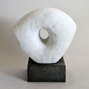 Dentro L'Anima - White Carrara marble sculpture by Sarandrea Monica - Fp Art Online