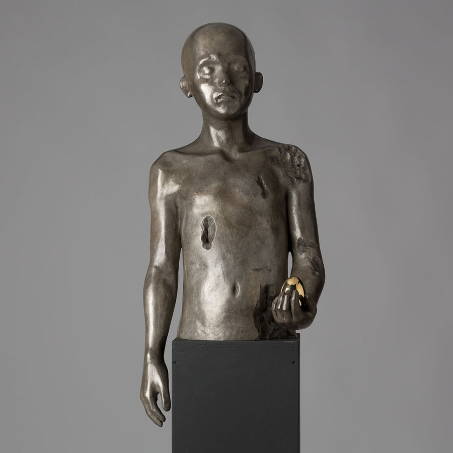 E Adesso Sono Qui - Bronze sculpture by Marcolini Laura - Fp Art Online