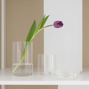 Easy Small - extremely pure borosilicate blown glass vase by Slow Design 44 - Fp Art Online