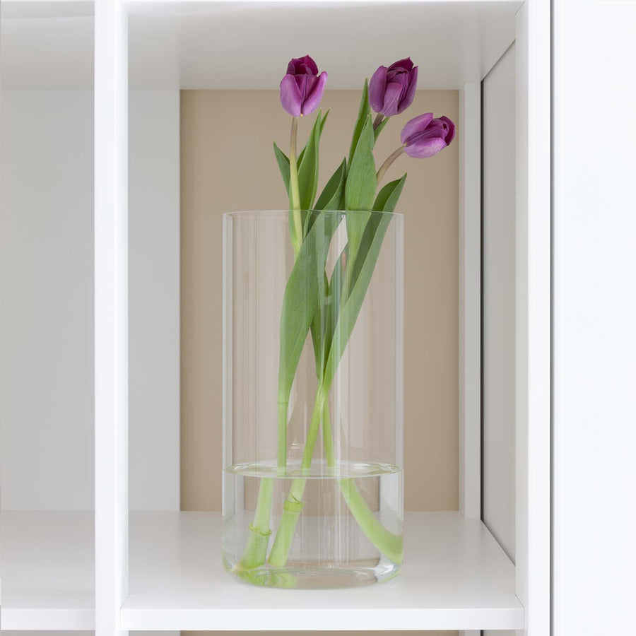 Easy Large - extremely pure borosilicate blown glass vase by Slow Design 44 - Fp Art Online