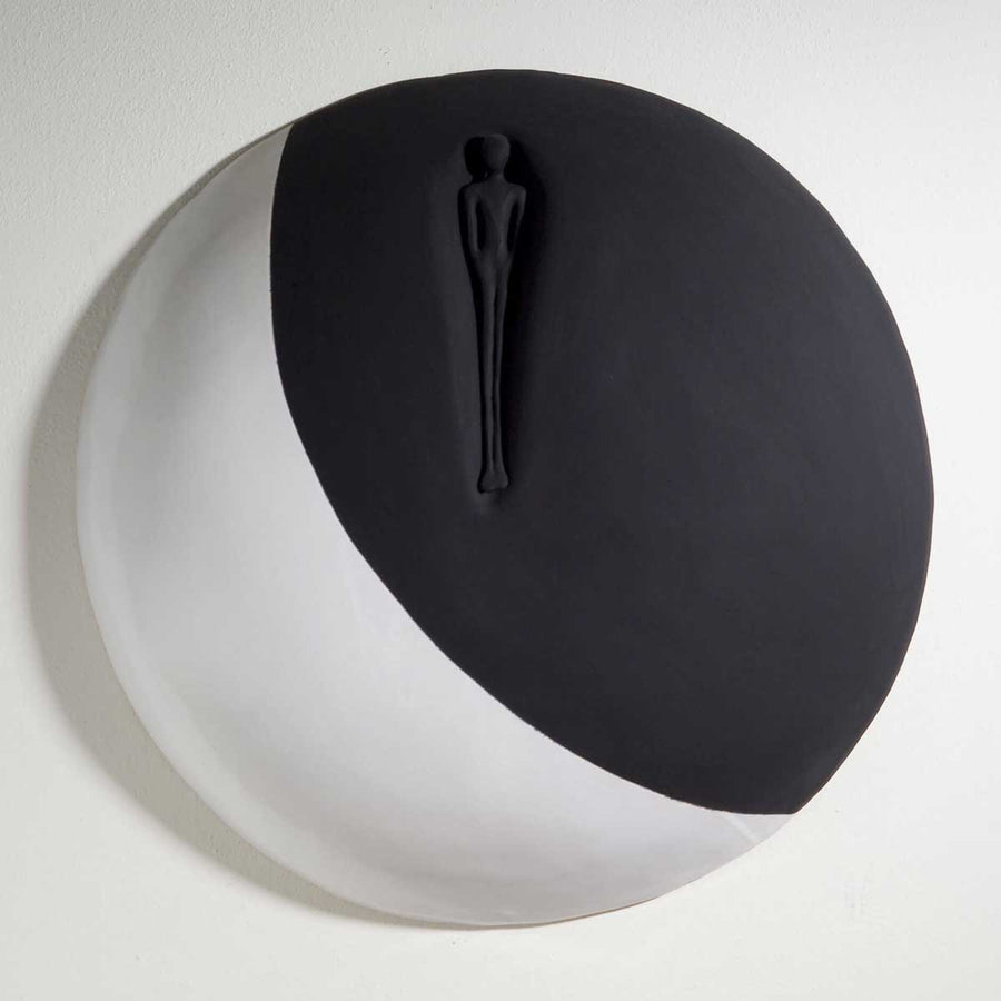 Eclissi 2 - Glazed ceramic sculpture by Pinna Alex - Fp Art Online
