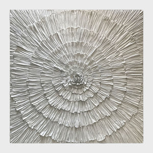 Enérgheia Square - Moulded canvas sculpture, acrylic and resin on panel by Wahl Johanna - Fp Art Online