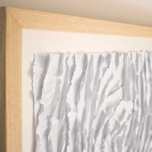 Facente Natura White - Collage on framed paper by Maranelli Martina - Fp Art Online
