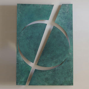 Genesis 2 - Oil on steel, wall sculpture by Cubeddu Giorgio - Fp Art Online