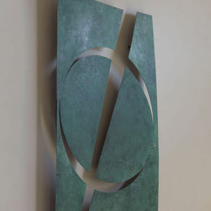 Genesis 2 - Oil on steel, wall sculpture by Cubeddu Giorgio - Fp Art Online