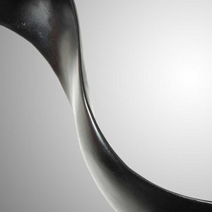Joy #27 - Black fiberglass sculpture and base by Fp Art Collection - Fp Art Online