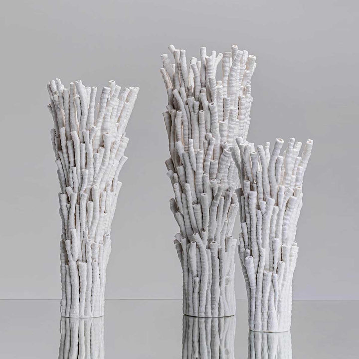 Gorgo - Handmade porcelain sculpture by FOS Ceramics - Fp Art Online