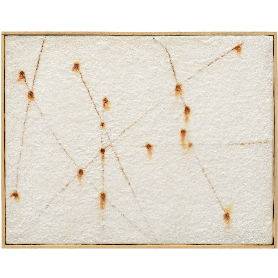 Imaginary Constellations (Diptych) - Salt and iron on wooden board by Cecilioni Lorenzo - Fp Art Online