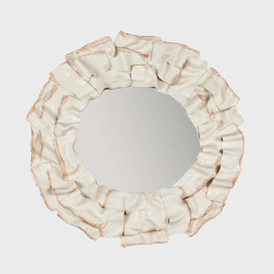 Lardo - Hand-modeled ceramic sculpture with mirror by Valenti Nicole - Fp Art Online