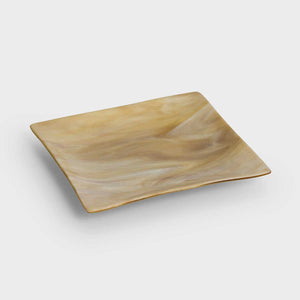Light Shell Plate, Marbled effect glass by Fp Art Tableware - Fp Art Online