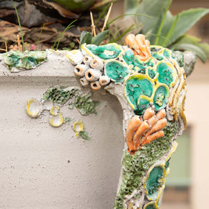 Mermaid - Hand-modeled ceramic vase by Valenti Nicole - Fp Art Online