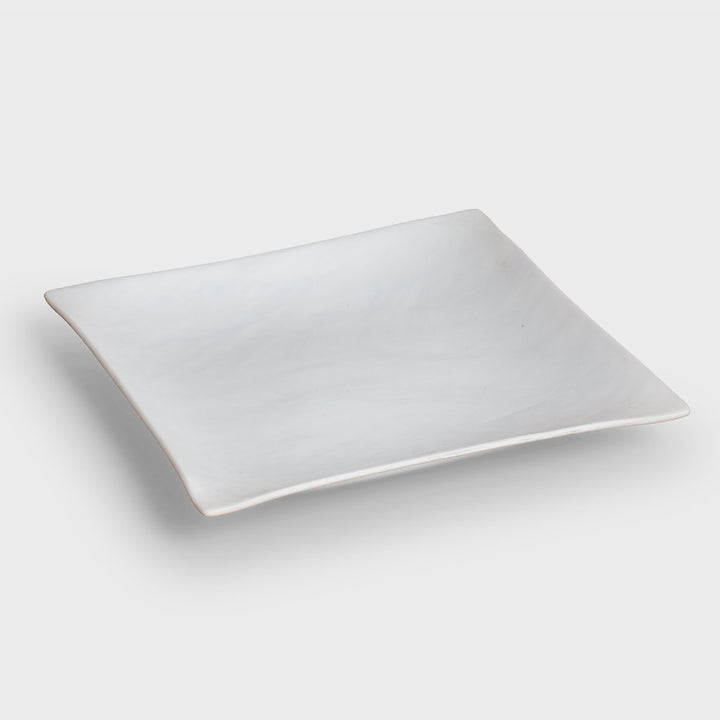 Mother of Pearl Plate, Marbled effect glass by Fp Art Tableware - Fp Art Online