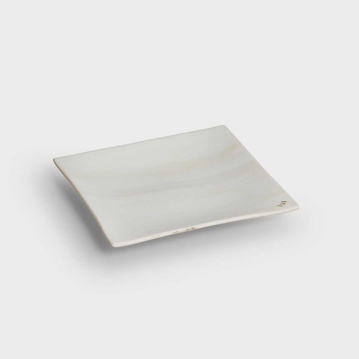 Mother of Pearl Plate, Marbled effect glass by Fp Art Tableware - Fp Art Online