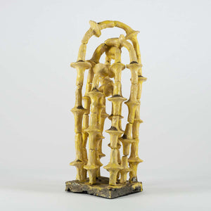 Motivi di Curvature Verticali - Handmade sculpture in enamelled terracotta by Ferri Marco - Fp Art Online
