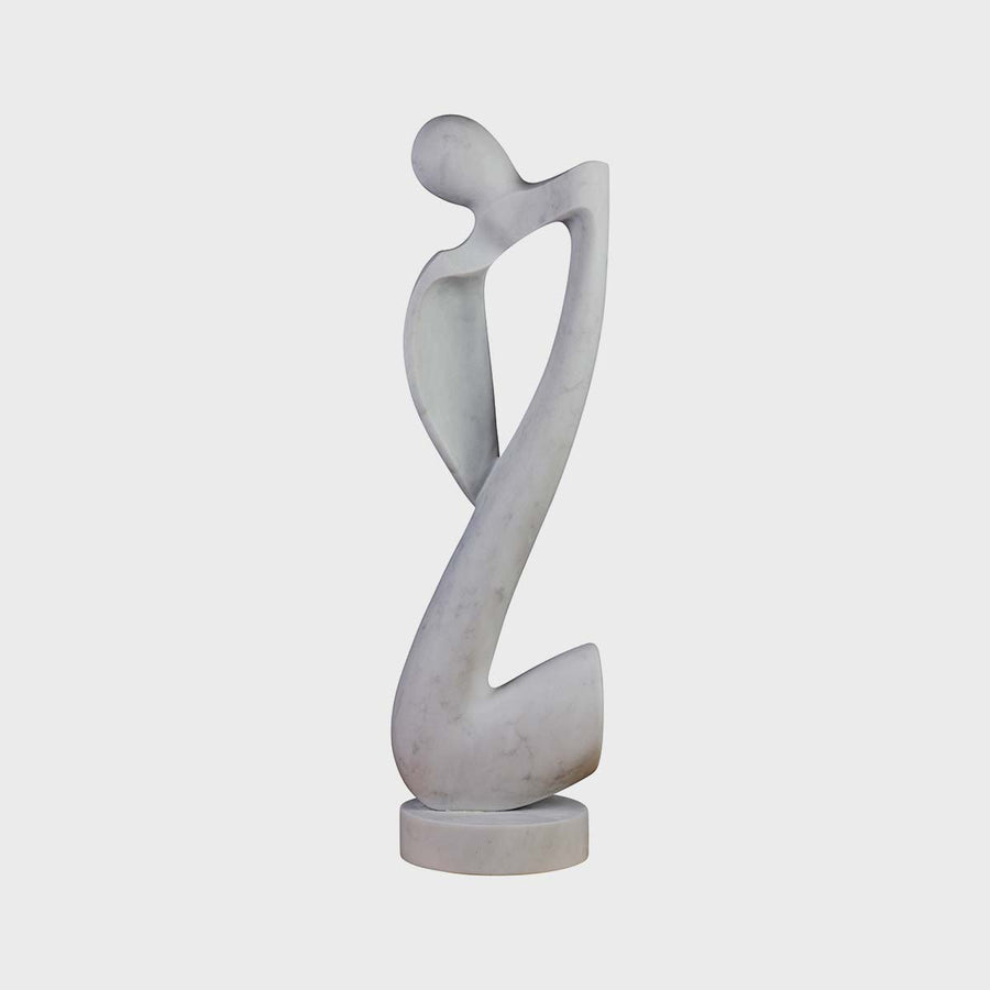 Little Man #16 - Carrara marble sculpture by Fp Art Collection - Fp Art Online