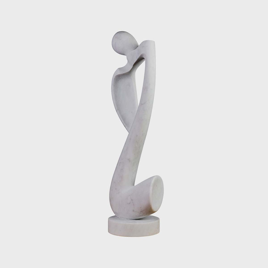 Little Man #16 - Carrara marble sculpture by Fp Art Collection - Fp Art Online